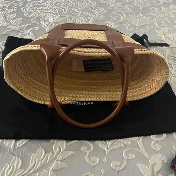 DeMellier Tan and Brown Large Woven Tote - Picture 10 of 13